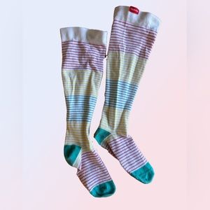 Vim & Vigr 20-30 mmHg Compression Socks Pinstripe (Cotton) / Wide Calf S/M